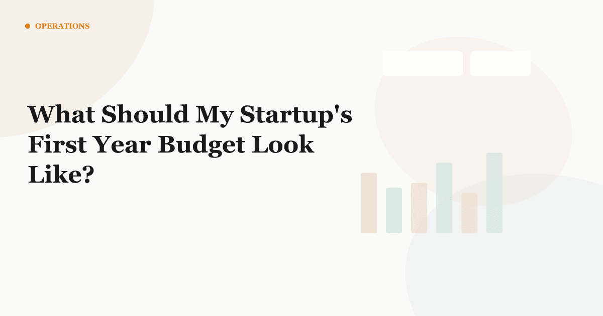 What Should My Startup's First Year Budget Look Like?